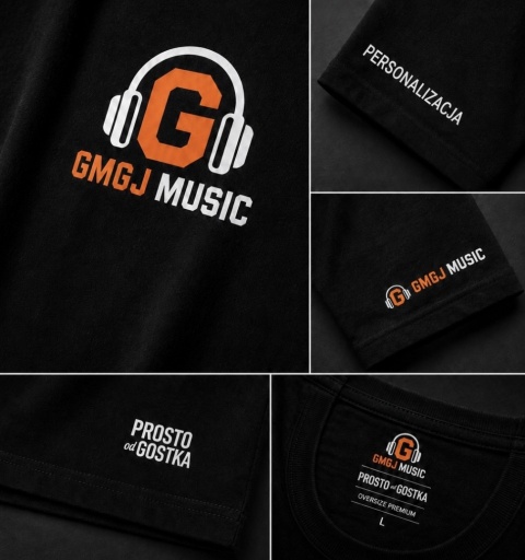 GMGJ MUSIC x PROSTO od GOSTKA - koszulka oversize premium 240